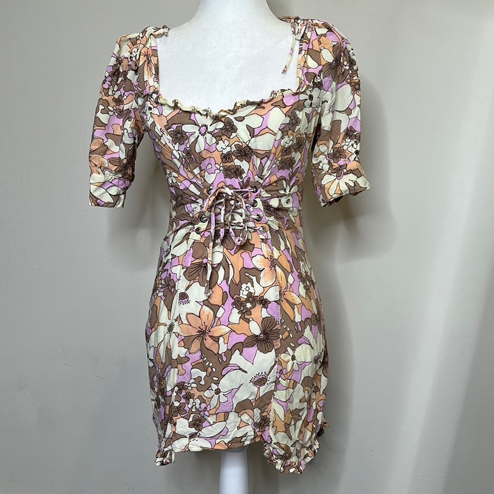 For Love and Lemons 70’s floral print dress